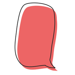 Cute Bubble speech Hand drawn element