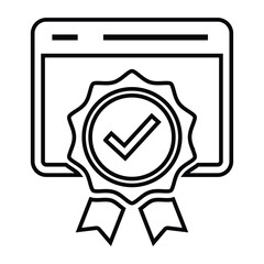 Website, award, browser icon