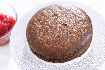 4th of July chocolate cake