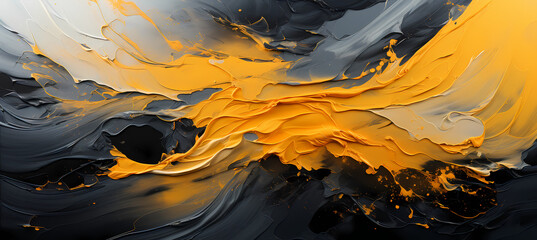 Thick Impasto Olympics: Abstract Painting on White Floor