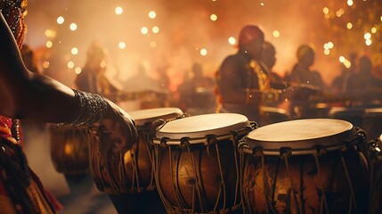 Fototapeta premium a person playing drums