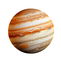 Jupiter on a white background. Generative AI