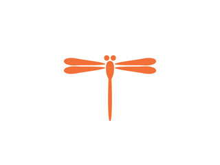 シンプル赤とんぼマーク：B © designbeginner