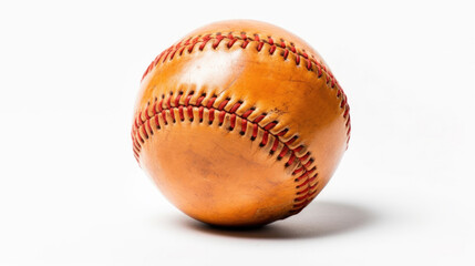 A Baseball isolated on white background. Generative Ai