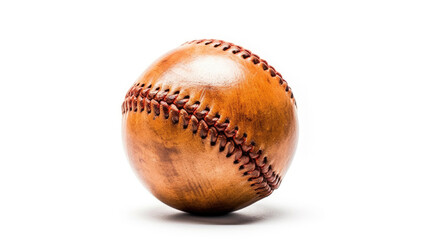A Baseball isolated on white background. Generative Ai