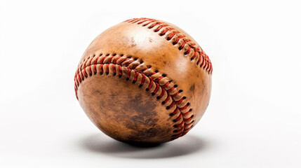 A Baseball isolated on white background. Generative Ai