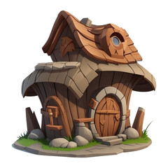 The fairy tale old hut