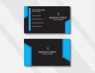 Personal visiting card, Creative business card,Creative design, Modern business card,Horizontal and vertical layout,Vector illustration,Business card template.
