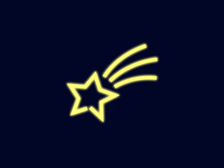 Obraz premium 流れ星ネオンサイン：B