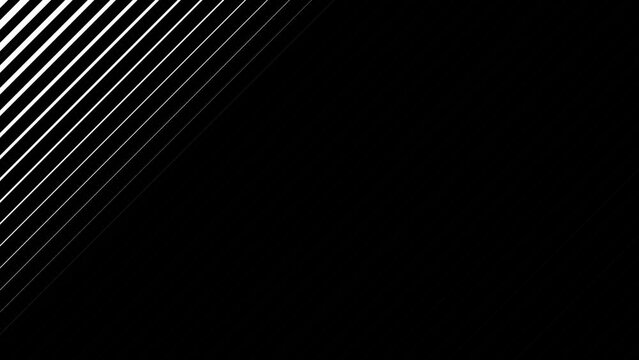 4K transition animation with diagonal lines