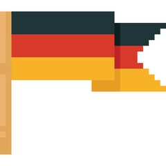 Pixel art germany flag icon