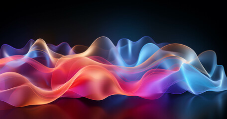 abstract background with glowing lines