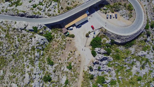 AERIAL: Nus de sa Corbata, Mallorca, Spain