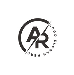 AR Circle Logo Design