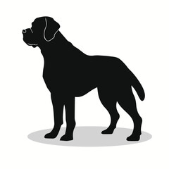 Mastiff silhouettes and icons. Black flat color simple elegant Mastiff animal vector and illustration.