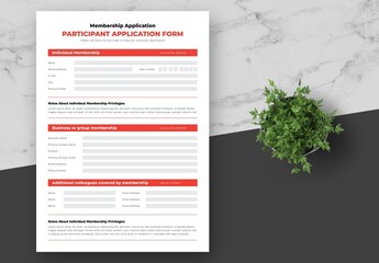 Red Participant Application Form