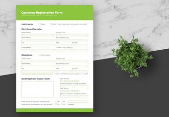 Green Customer Registration Form