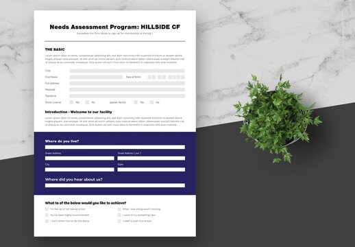 Blue Company Assesment Form