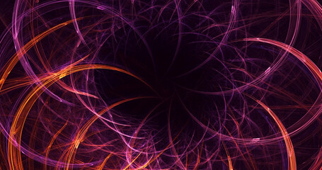 3D rendering abstract circle light background