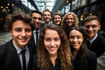 Obraz premium Corporate Professionals Mentoring And Guiding, Generative AI.