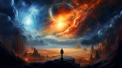 A beautiful picture of the universe fantasy world