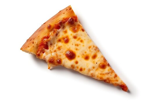 Pizza slice on a isolated background 