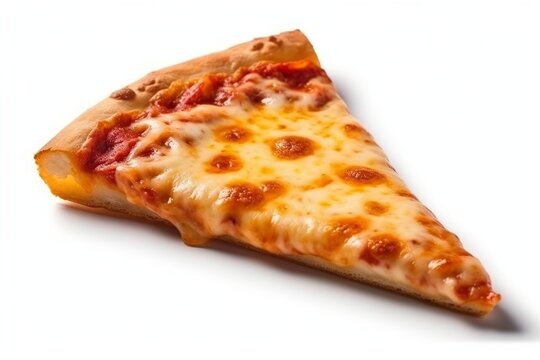 Pizza slice on a isolated background 