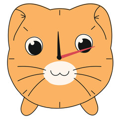 international cat day handdrawn vector element