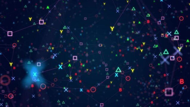 Video game console icon: Background design elements for PC gaming enthusiasts