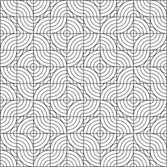 Seamless Geometric Pattern Outline Vector