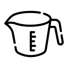 measuring cup Line Icon