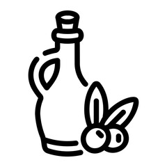 olive oil Line Icon