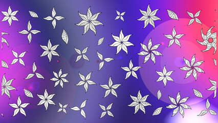 seamless raster pano wallpaper with vintage elements