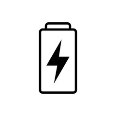 Battery Charge Power Sign Icon Isolated Vector Illustration