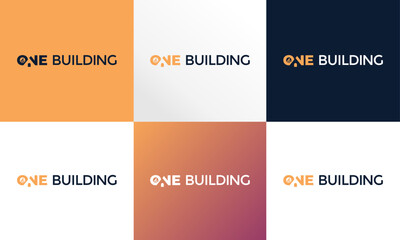 Wordmarks logos one with a simple building
