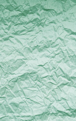Pale Pistachio Green Crumpled Paper Texture for Abstract Background