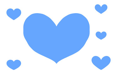 青いハートセット