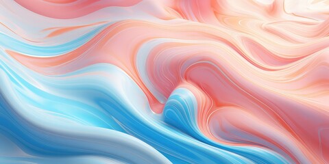 Obraz premium Colorful marble and abstract background texture with natural luxury style swirls of modern curvy waves 3D Rendering