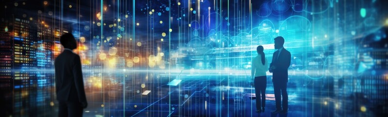 Data exchange concept  digital background