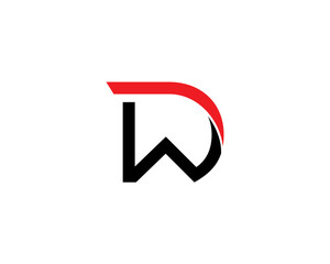 Letter DW or WD Logo Desing Vector 111