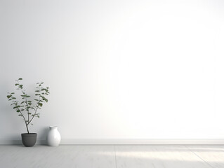 abstract light white background for product presentation on plaster wall