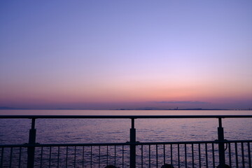 りんくうタウンの夕暮れとサンセット