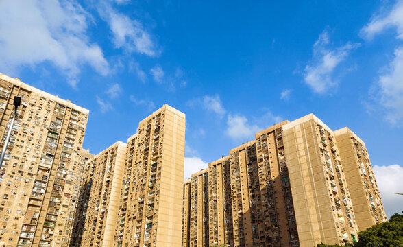 Back View of Maadi Residential Towers, Cairo Egypt
