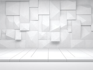 abstract light white background for product presentation on plaster wall
