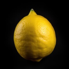 lemon on black