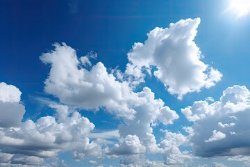 blue sky with clouds