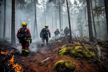 Naklejka premium Waldbrand -Forest Fire