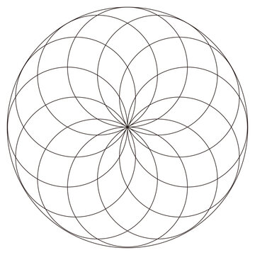 トーラスの神聖幾何学模様