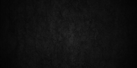 Black stone wall texture grunge rock surface. dark gray background backdrop. wide panoramic banner. old wall stone for dark black distressed grunge background wallpaper rough concrete wall. 