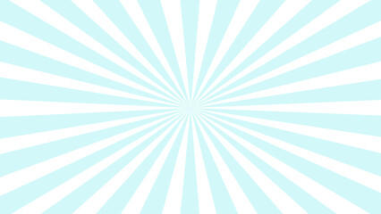 Blue and white sunburst background